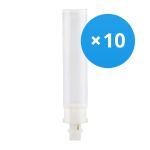 Mehrfachpackung 10x Osram Dulux-D LED 9W - 830 Warmweiß | 2-Pins - Ersatz Für 26W