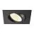 SLV New Tria Universal 68 Spot Aluminium Schwarz Quadrat 8.6W 600lm 60D - 925-930-940 CCT | Ausschnitt 68mm - Höchste Farbwiedergabe - Dimmbar 