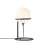 Nordlux Tischlampe Wilson Glas und Metall Schwarz | Geeignet für 1x G9