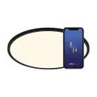 Nordlux Oja Smart 60 Deckenleuchte Metall Schwarz 30W 3500lm - 827-865 Abstimmbares Weiß | 600mm - Wifi und Blautooth Dimmbar